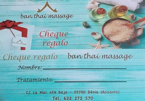 Cheque Regalo Masaje